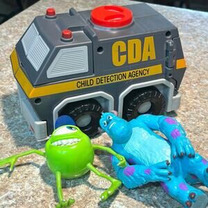 Disney's Monsters Inc CDA Child Detection Agency Van Sully & Mike Figure Toys